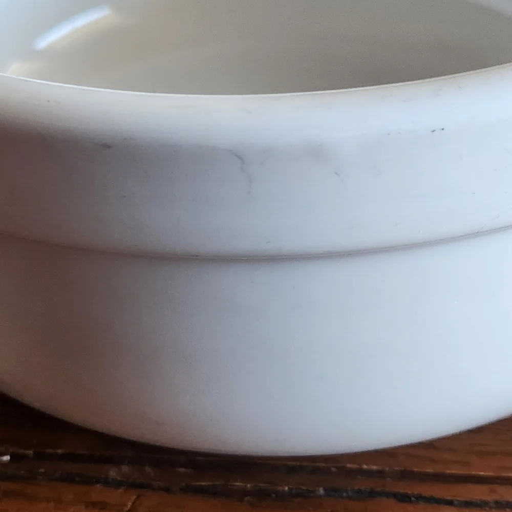 VTG Williams Sonoma White Heavy Stoneware Bowls — Set of 2 (6¾